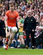 12 May 2024; Donegal manager Jim McGuinness during the Ulster GAA Football Senior Championship final match between Armagh and Donegal at St Tiernach's Park in Clones, Monaghan. Photo by Piaras Ó Mídheach/Sportsfile