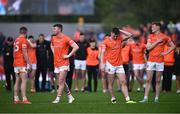 12 May 2024; Armagh penalty takers, from left, Aidan Nugent, Tiernan Kelly, Oisin Conaty and Conor Turbitt during the Ulster GAA Football Senior Championship final match between Armagh and Donegal at St Tiernach's Park in Clones, Monaghan. Photo by Ramsey Cardy/Sportsfile