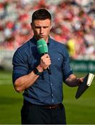 11 May 2024; GAAGO analyst Eoin Cadogan ahead of the Munster GAA Hurling Senior Championship Round 3 match between Cork and Limerick at SuperValu Páirc Ui Chaoimh in Cork. Photo by Daire Brennan/Sportsfile