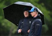 13 May 2024; Leinster head coach Leo Cullen and Ireland forwards coach Paul O'Connell during a Leinster Rugby squad training at UCD in Dublin. Photo by Harry Murphy/Sportsfile