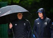13 May 2024; Ireland forwards coach Paul O'Connell and Leinster head coach Leo Cullen during a Leinster Rugby squad training at UCD in Dublin. Photo by Harry Murphy/Sportsfile