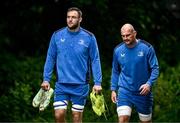 13 May 2024; Jason Jenkins and Rhys Ruddock during a Leinster Rugby squad training at UCD in Dublin. Photo by Harry Murphy/Sportsfile