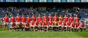 12 May 2024; The Louth team before the Leinster GAA Football Senior Championship final match between Dublin and Louth at Croke Park in Dublin. Photo by Shauna Clinton/Sportsfile