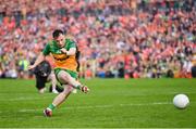12 May 2024; Aaron Doherty of Donegal in the penalty shoot-out of the Ulster GAA Football Senior Championship final match between Armagh and Donegal at St Tiernach's Park in Clones, Monaghan. Photo by Ramsey Cardy/Sportsfile