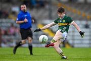 13 May 2024; Gearoid White of Kerry during the Electric Ireland Munster GAA Football Minor Championship Final match between Cork and Kerry at Páirc Ui Rinn in Cork. Photo by Brendan Moran/Sportsfile
