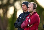 13 May 2024; Cork selector Michael Shields, right, and manager Michael Haulie O'Sullivan during the Electric Ireland Munster GAA Football Minor Championship Final match between Cork and Kerry at Páirc Ui Rinn in Cork. Photo by Brendan Moran/Sportsfile