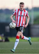 10 May 2024; Daniel Kelly of Derry City during the SSE Airtricity Men's Premier Division match between Derry City and Bohemians at The Ryan McBride Brandywell Stadium in Derry. Photo by Ramsey Cardy/Sportsfile