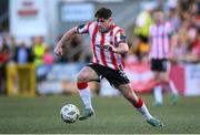10 May 2024; Adam O'Reilly of Derry City during the SSE Airtricity Men's Premier Division match between Derry City and Bohemians at The Ryan McBride Brandywell Stadium in Derry. Photo by Ramsey Cardy/Sportsfile