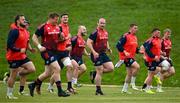 14 May 2024; Oli Jager, centre, during Munster rugby squad training at University of Limerick in Limerick. Photo by Brendan Moran/Sportsfile