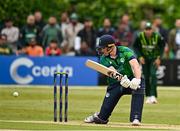 14 May 2024; Harry Tector of Ireland bats during match three of the Floki Men's T20 International Series between Ireland and Pakistan at Castle Avenue Cricket Ground in Dublin. Photo by Sam Barnes/Sportsfile