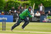 14 May 2024; Graham Hume of Ireland bats during match three of the Floki Men's T20 International Series between Ireland and Pakistan at Castle Avenue Cricket Ground in Dublin. Photo by Sam Barnes/Sportsfile