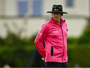14 May 2024; Umpire Mark Hawthorne during match three of the Floki Men's T20 International Series between Ireland and Pakistan at Castle Avenue Cricket Ground in Dublin. Photo by Sam Barnes/Sportsfile