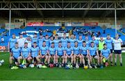 15 May 2024; The Dublin panel before the oneills.com Leinster GAA Hurling U20 Championship semi-final match between Dublin and Galway at Laois Hire O'Moore Park in Portlaoise, Laois. Photo by David Fitzgerald/Sportsfile
