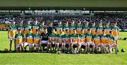 15 May 2024; The Offaly squad before the oneills.com Leinster GAA Hurling U20 Championship semi-final match between Offaly and Kilkenny at Glenisk O'Connor Park in Tullamore, Offaly. Photo by Piaras Ó Mídheach/Sportsfile