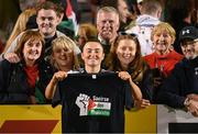 15 May 2024; Tiegan Ruddy of Bohemians after the international solidarity match between Bohemians and Palestine at Dalymount Park in Dublin. Photo by Stephen McCarthy/Sportsfile