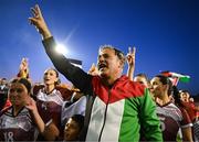 15 May 2024; Palestine manager Nasser Dahbour after the international solidarity match between Bohemians and Palestine at Dalymount Park in Dublin. Photo by Stephen McCarthy/Sportsfile