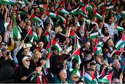 15 May 2024; Supporters during the international solidarity match between Bohemians and Palestine at Dalymount Park in Dublin. Photo by Stephen McCarthy/Sportsfile