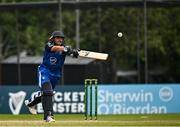 16 May 2024; Chris de Freitas of Leinster Lightning bats during the Inter-Provincial IP20 Trophy match between Leinster Lightning and Munster Reds at Sydney Parade, Sandymount in Dublin. Photo by Harry Murphy/Sportsfile