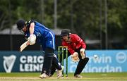 16 May 2024; Sam Harbinson of Leinster Lightning bats during the Inter-Provincial IP20 Trophy match between Leinster Lightning and Munster Reds at Sydney Parade, Sandymount in Dublin. Photo by Harry Murphy/Sportsfile