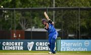 16 May 2024; Séamus Lynch of Leinster Lightning bats during the Inter-Provincial IP20 Trophy match between Leinster Lightning and Munster Reds at Sydney Parade, Sandymount in Dublin. Photo by Harry Murphy/Sportsfile