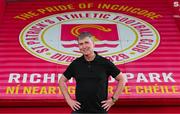 16 May 2024; Stephen Kenny poses for a portrait after being unveiled as the new St Patrick's Athletic manager at Richmond Park in Dublin. Photo by Stephen McCarthy/Sportsfile