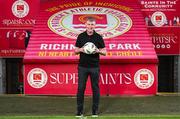 16 May 2024; Stephen Kenny poses for a portrait after being unveiled as the new St Patrick's Athletic manager at Richmond Park in Dublin. Photo by Stephen McCarthy/Sportsfile