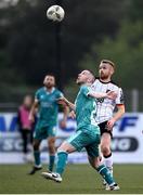 17 May 2024; Jack Byrne of Shamrock Rovers in action against Paul Doyle of Dundalk during the SSE Airtricity Men's Premier Division match between Dundalk and Shamrock Rovers at Oriel Park in Dundalk, Louth. Photo by Ramsey Cardy/Sportsfile