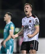 17 May 2024; John Mountney of Dundalk celebrates at the final whistle of the SSE Airtricity Men's Premier Division match between Dundalk and Shamrock Rovers at Oriel Park in Dundalk, Louth. Photo by Ramsey Cardy/Sportsfile