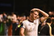 17 May 2024; Robert Slevin of Galway United after his side's victory in the SSE Airtricity Men's Premier Division match between Drogheda United and Galway United at Weavers Park in Drogheda, Louth.  Photo by Shauna Clinton/Sportsfile