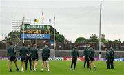 18 May 2024; Kerry players walk the pitch before the GAA Football All-Ireland Senior Championship Round 1 match between Kerry and Monaghan at Fitzgerald Stadium in Killarney, Kerry. Photo by Brendan Moran/Sportsfile