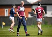 18 May 2024; Galway manager Henry Shefflin before the Leinster GAA Hurling Senior Championship Round 4 match between Antrim and Galway at Corrigan Park in Belfast. Photo by Harry Murphy/Sportsfile