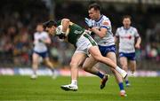 18 May 2024; Paudie Clifford of Kerry in action against Jason Irwin of Monaghan during the GAA Football All-Ireland Senior Championship Round 1 match between Kerry and Monaghan at Fitzgerald Stadium in Killarney, Kerry. Photo by Brendan Moran/Sportsfile