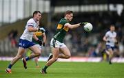 18 May 2024; Gavin White of Kerry in action against Jason Irwin of Monaghan during the GAA Football All-Ireland Senior Championship Round 1 match between Kerry and Monaghan at Fitzgerald Stadium in Killarney, Kerry. Photo by Brendan Moran/Sportsfile