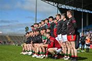 18 May 2024; The Mayo team before the GAA Football All-Ireland Senior Championship Round 1 match between Mayo and Cavan at Hastings Insurance MacHale Park in Castlebar, Mayo. Photo by Stephen Marken/Sportsfile