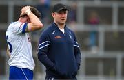 18 May 2024; Monaghan manager Vinny Corey, right, and Conor McManus after the GAA Football All-Ireland Senior Championship Round 1 match between Kerry and Monaghan at Fitzgerald Stadium in Killarney, Kerry. Photo by Brendan Moran/Sportsfile