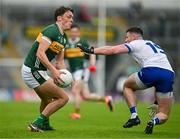 18 May 2024; David Clifford of Kerry in action against Dessie Ward of Monaghan during the GAA Football All-Ireland Senior Championship Round 1 match between Kerry and Monaghan at Fitzgerald Stadium in Killarney, Kerry. Photo by Brendan Moran/Sportsfile
