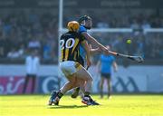 18 May 2024; Donal Burke of Dublin in action against Richie Reid of Kilkenny during the Leinster GAA Hurling Senior Championship Round 4 match between Dublin and Kilkenny at Parnell Park in Dublin. Photo by Daire Brennan/Sportsfile