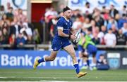 18 May 2024; Hugo Keenan of Leinster during the United Rugby Championship match between Ulster and Leinster at Kingspan Stadium in Belfast. Photo by Ramsey Cardy/Sportsfile
