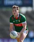 18 May 2024; Eoghan McLaughlin of Mayo during the GAA Football All-Ireland Senior Championship Round 1 match between Mayo and Cavan at Hastings Insurance MacHale Park in Castlebar, Mayo. Photo by Stephen Marken/Sportsfile