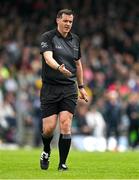 18 May 2024; Referee Sean Hurson during the GAA Football All-Ireland Senior Championship Round 1 match between Kerry and Monaghan at Fitzgerald Stadium in Killarney, Kerry. Photo by Brendan Moran/Sportsfile