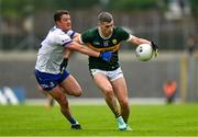 18 May 2024; Paul Geaney of Kerry is tackled by Ryan Wylie of Monaghan during the GAA Football All-Ireland Senior Championship Round 1 match between Kerry and Monaghan at Fitzgerald Stadium in Killarney, Kerry. Photo by Brendan Moran/Sportsfile