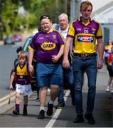 19 May 2024; Wexford supporters before the Leinster GAA Hurling Senior Championship Round 4 match between Carlow and Wexford at Netwatch Cullen Park in Carlow. Photo by Michael P Ryan/Sportsfile