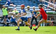19 May 2024; Lorraine Bray of Waterford in action against Saoirse McCarthy of Cork during the Munster Senior Camogie Championship final match between Cork and Waterford at FBD Semple Stadium in Thurles, Tipperary. Photo by Brendan Moran/Sportsfile