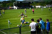 19 May 2024; Daniel Hickey of Ayrfield United during the Sports Direct Men’s FAI Cup First Round match between Cockhill Celtic and Ayrfield United at Charlie O'Donnell Sports Grounds in Buncrana, Donegal. Photo by Ramsey Cardy/Sportsfile