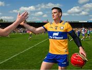 19 May 2024; John Conlon of Clare is congratulated by Shane Bennett of Waterford after the Munster GAA Hurling Senior Championship Round 4 match between Clare and Waterford at Cusack Park in Ennis, Clare. Photo by Ray McManus/Sportsfile