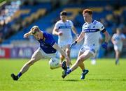 19 May 2024; James Kelly of Laois in action against Kevin Quinn of Wicklow during the Tailteann Cup Round 2 match between Wicklow and Laois at Echelon Park in Aughrim, Wicklow. Photo by Stephen Marken/Sportsfile
