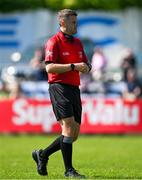 19 May 2024; Referee Conor Dourneen during the Tailteann Cup Round 2 match between Wicklow and Laois at Echelon Park in Aughrim, Wicklow. Photo by Stephen Marken/Sportsfile