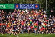 19 May 2024; Supporters look on during the Leinster GAA Hurling Senior Championship Round 4 match between Carlow and Wexford at Netwatch Cullen Park in Carlow. Photo by Michael P Ryan/Sportsfile