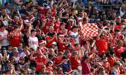 19 May 2024; Cork supporters celebrate their side's third goal during the Munster GAA Hurling Senior Championship Round 4 match between Tipperary and Cork at FBD Semple Stadium in Thurles, Tipperary. Photo by Brendan Moran/Sportsfile