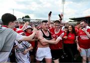 19 May 2024; Patrick Horgan of Cork celebrates with supporters after the Munster GAA Hurling Senior Championship Round 4 match between Tipperary and Cork at FBD Semple Stadium in Thurles, Tipperary. Photo by Daire Brennan/Sportsfile